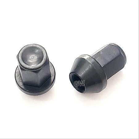 Колесные гайки черные М12х1.25 ключ 17 Farad (10шт.) 2