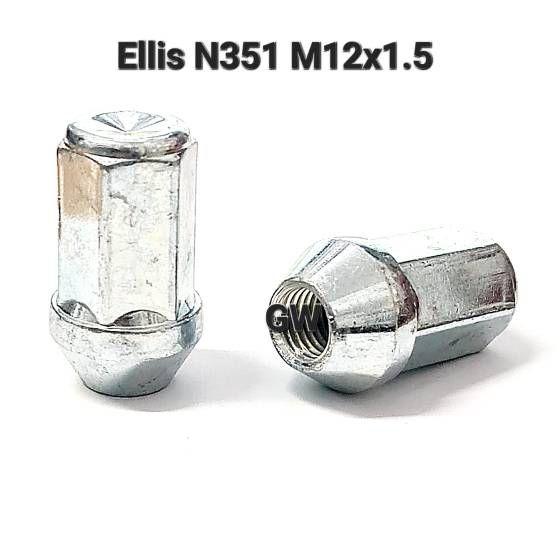 Колесные гайки М12х1.5 L41 мм Ellis Италия