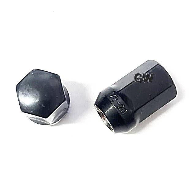 Колесные гайки 1/2-20" черные 2