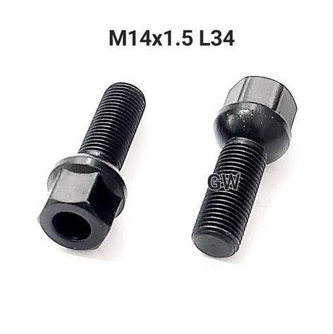 Болты сферические М14х1.5 L34 для Audi, Mercedes, Skoda, VW (10шт.)